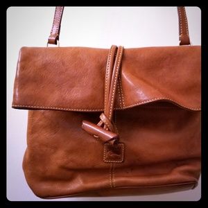 Dooney & Bourke Cross Body Tan Leather Bag